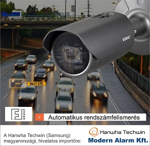 A Modern Alarm bemutatja: Forgalomfigyelő / elemző intelligencia a Hanwha Techwin kameráiban