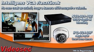 Analitikai (VCA), Smart funkciókkal rendelkező eszközök a Videosec kínálatában