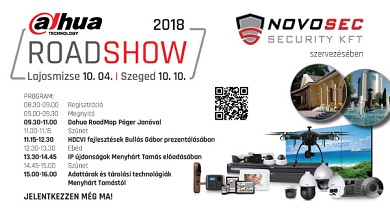Dahua Roadshow a Novosec szervezésében