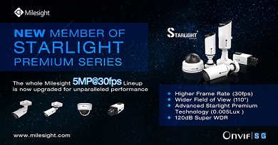 „Csillagfénybe borult” a Milesight 5MP-es kameracsaládja