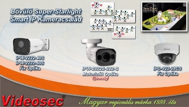 Bővülő Super-Starlight Smart IP kameracsalád