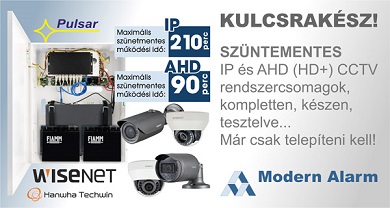 Kulcsrakész, szünetmentes tápellátás és videomegfigyelő-rendszer, a Modern Alarm Kft-től