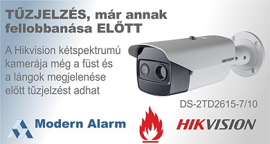 A Modern Alarm Kft. bemutatja: „Tüzet észlelni, még annak meggyulladása előtt!