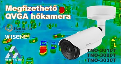 Megfizethető, QWGA Wisenet hőkamerák a Modern Alarm Kft-től