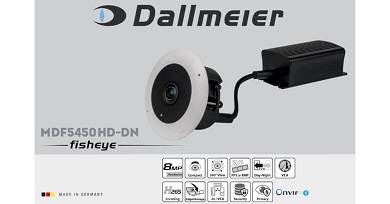 Dallmeier 8 MP-es „fisheye” kamerája MI-alapú objektumazonosítással
