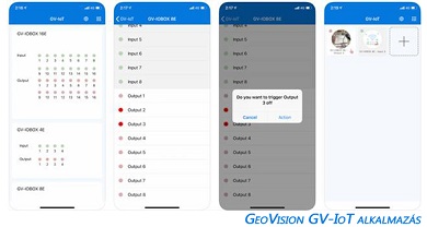 GV-IoT mobilalkalmazás a GV I/O Ethernetes modulokhoz