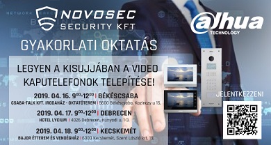 Dahua video kaputelefon oktatás Kecskeméten