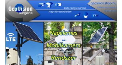 GeoVision napelemes mobilkamera rendszer