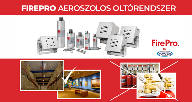 FirePro aeroszolos oltórendszer