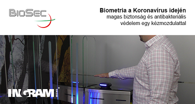 Biometria a koronavírus idején – magas biztonság és antibakteriális védelem egy kézmozdulattal