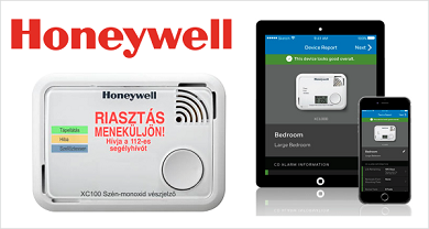 Honeywell vészjelzők a fűtési szezonra az I-Sec Kft-től