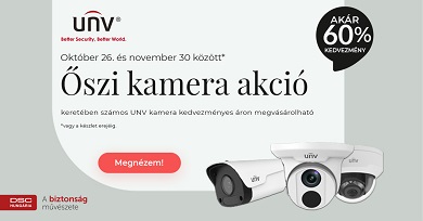 Őszi UNV kamera akció a DSC Hungáriánál