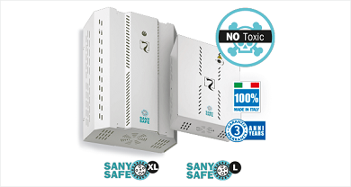 Sany Safe L és Sany Safe XL automatikus fertőtlenítő rendszer