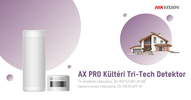 Hikvision AX PRO kültéri Tri-Tech detektor