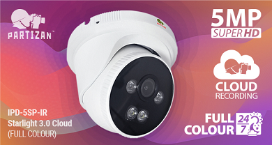IP CCTV kamera IPD-5SP-IR Starlight 3.0 Cloud (Full Color) úgy lát éjjel, mint nappal