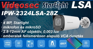 Videosec IPW-2324LSA-28Z kamera