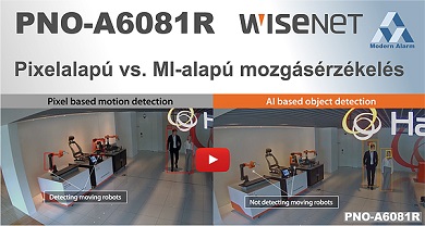 A Modern Alarm Kft. bemutatja: Pixeles vs. mesterséges intelligenciaalapú video-mozgásérzékelés