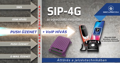 SIP-4G az egyedülálló megoldás