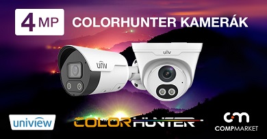 Uniview 4MP-es ColorHunter kamerák