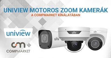 Uniview motoros zoom kamerák a CompMarket kínálatában