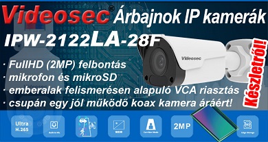 Megérkezett a Videosec legújabb árbajnok kamerája