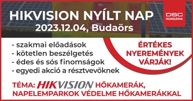 Napelemparkok védelme Hikvision hőkamerákkal