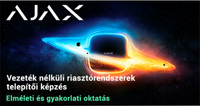 Ajax vezeték nélküli rendszerek telepítői képzés
