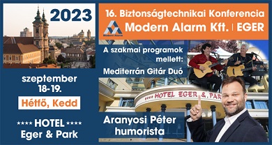 Meghívó a Modern Alarm Kft., 16. Konferenciájára és Partnertalálkozójára