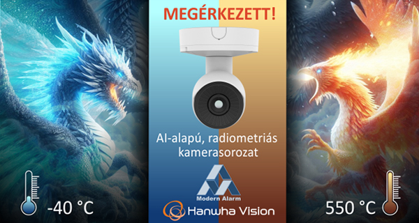 A Modern Alarmnál már kapható a Hanwha Vision új, AI-alapú radiometriás kamerasorozata