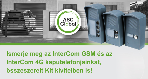 InterCom GSM és 4G termékcsalád – kaputelefon, lift távfelügyelet és segélyhívó
