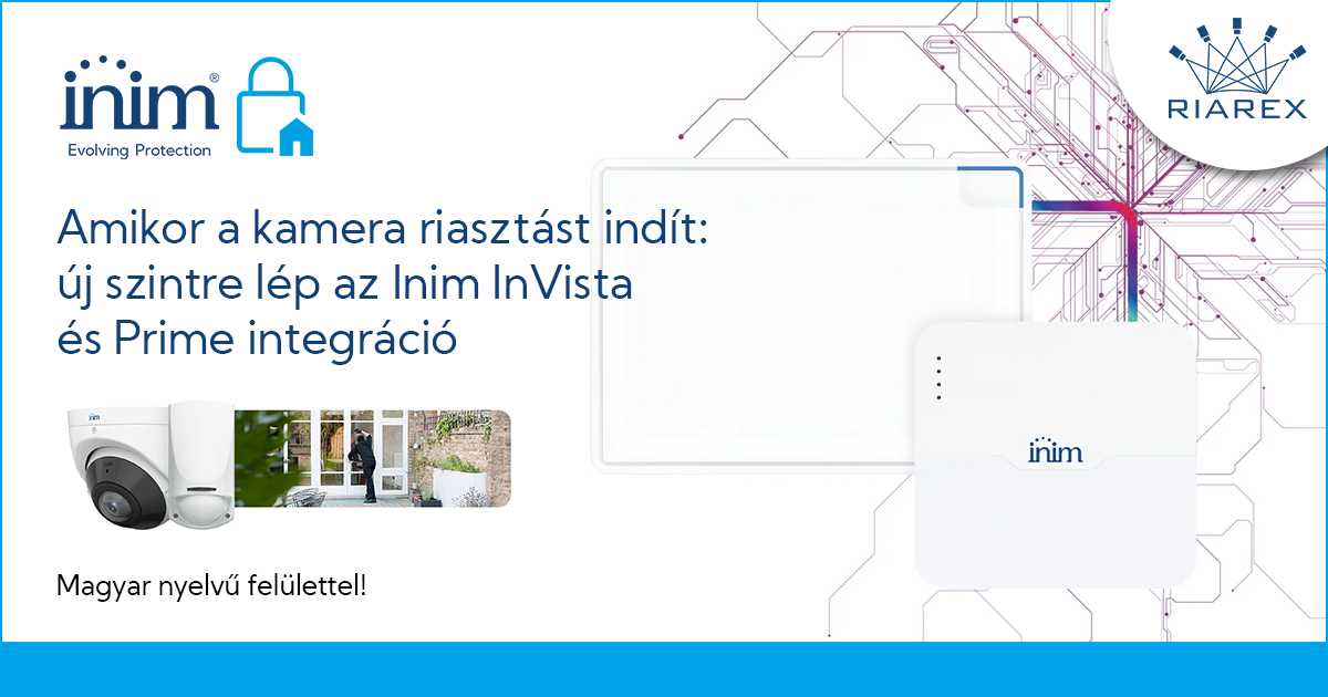 Amikor a kamera riasztást indít: új szintre lép az Inim InVista és Prime integráció