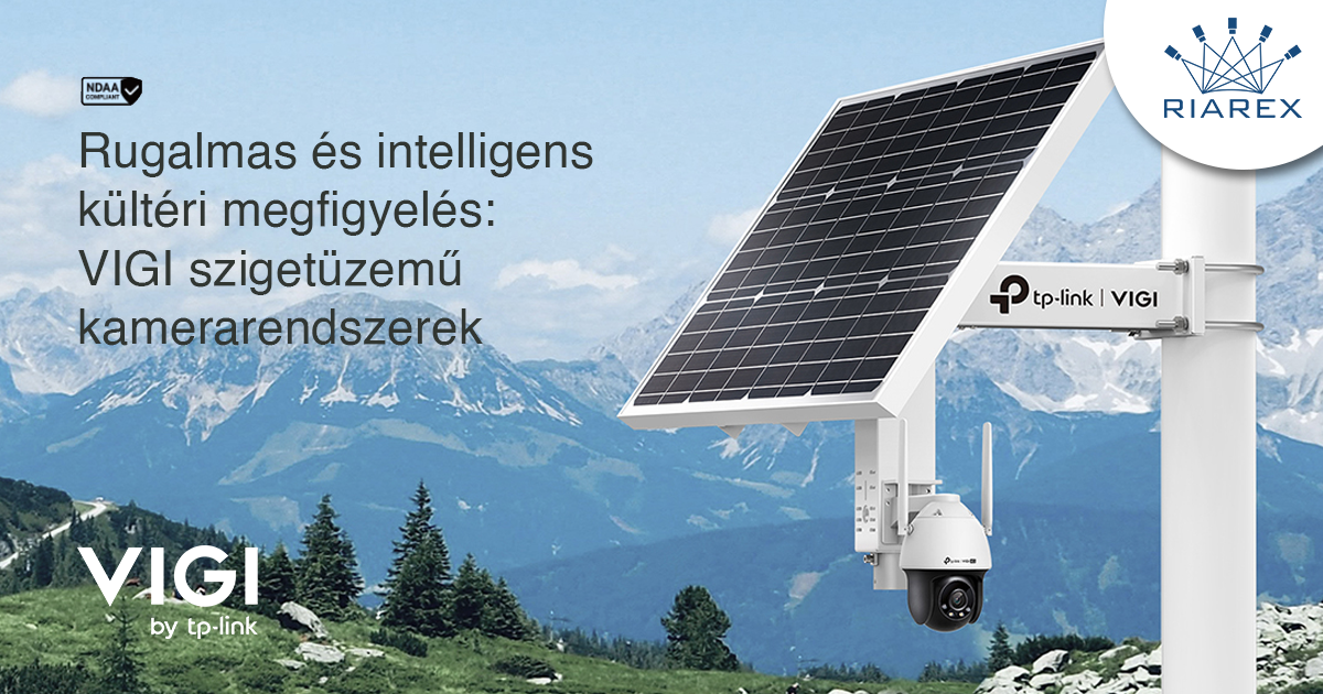 Rugalmas és intelligens kültéri megfigyelés: VIGI szigetüzemű kamerarendszerek