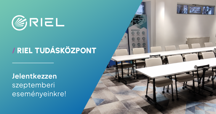 Szeptemberi szakmai workshopok a RIEL-nél