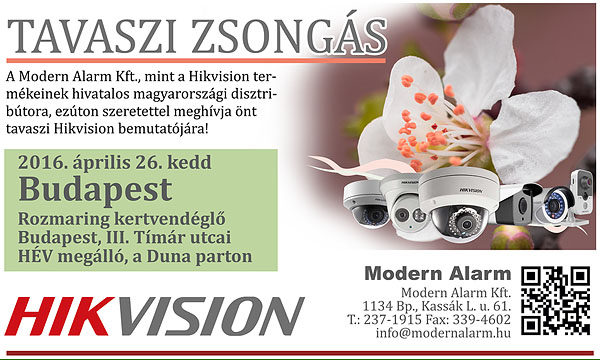 A Modern Alarm Kft. budapesti Hikvision előadása