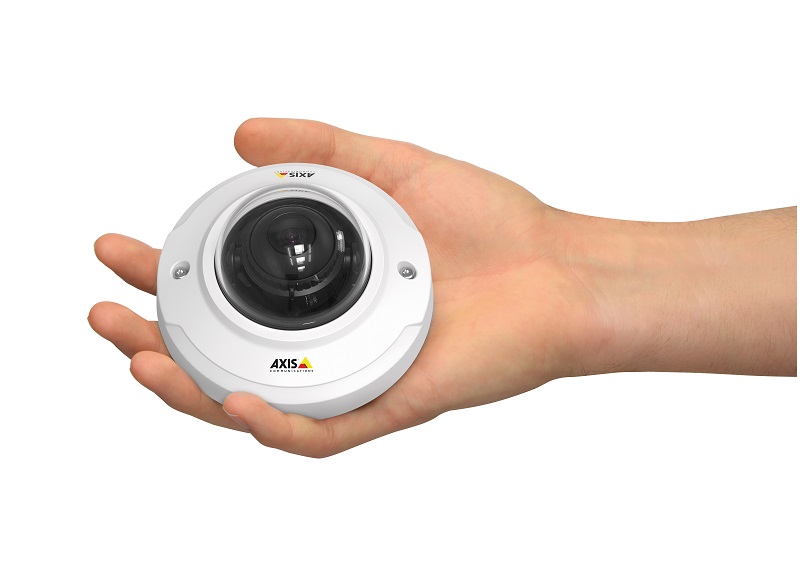 Nagy teljesítményű Axis mini dóm kamerák diszkrét beltéri videó megfigyeléshez