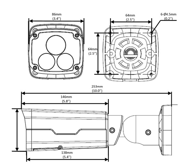 UNV IPC2222ER5-DUPF60-C kamera