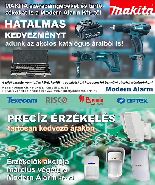 Makita szerszámok és tartozékok hatalmas kedvezménnyel a Modern Alarm Kft-től