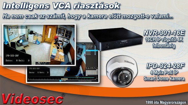 Analitikai (VCA), Smart funkciókkal rendelkező eszközök a Videosec kínálatában