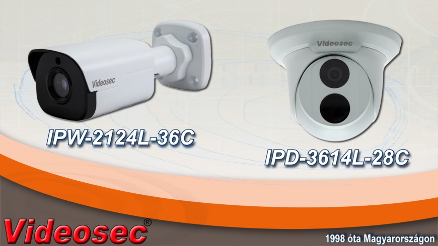Videosec 4 MP IP kamerák analitikai funkciókkal