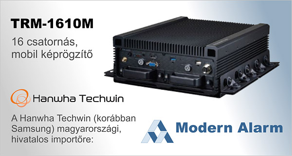 A Modern Alarm bemutatja: Hanwha Techwin TRM-1610 WiFi-s mobil képrögzítők