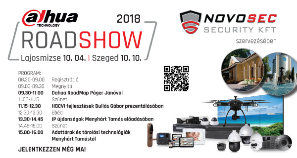 Dahua Roadshow a Novosec szervezésében