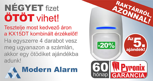 Pyronix KX15 DT a Modern Alarmtól raktárról, azonnal!