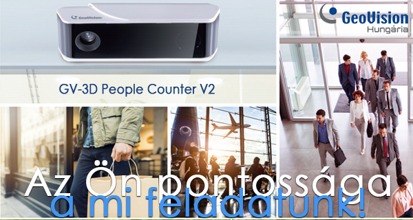Látogató számlálás és létszámellenőrzés - GeoVision 3D People Counter V2