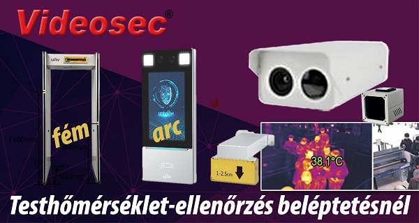 Testhőmérséklet-ellenőrzés beléptetésnél - a Videosectől