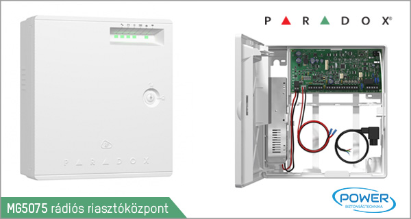 PARADOX MG5075 – új rádiós központ videós jelzésellenőrzéssel