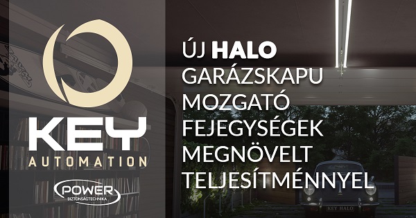 KEY Automation – új HALO garázskapu mozgató fejegységek megnövelt teljesítménnyel