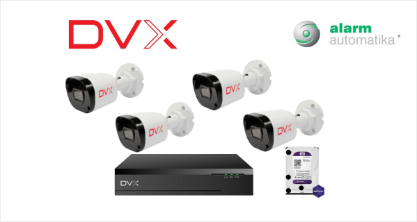 DVX 4ch IP 2Mpx szett