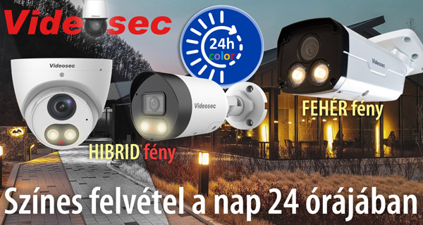 Fehér fényű Videosec IQ kamerák 