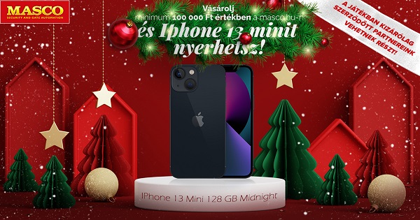 Játsszon decemberben a MASCO-val és Iphone 13 minit nyerhet!