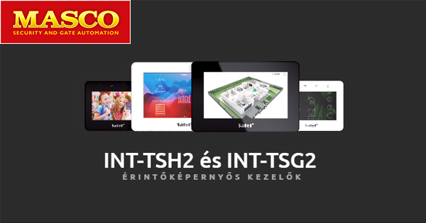 A MASCO bemutatja az új INT-TSG2 és INT-TSH2 érintőképes kezelőket